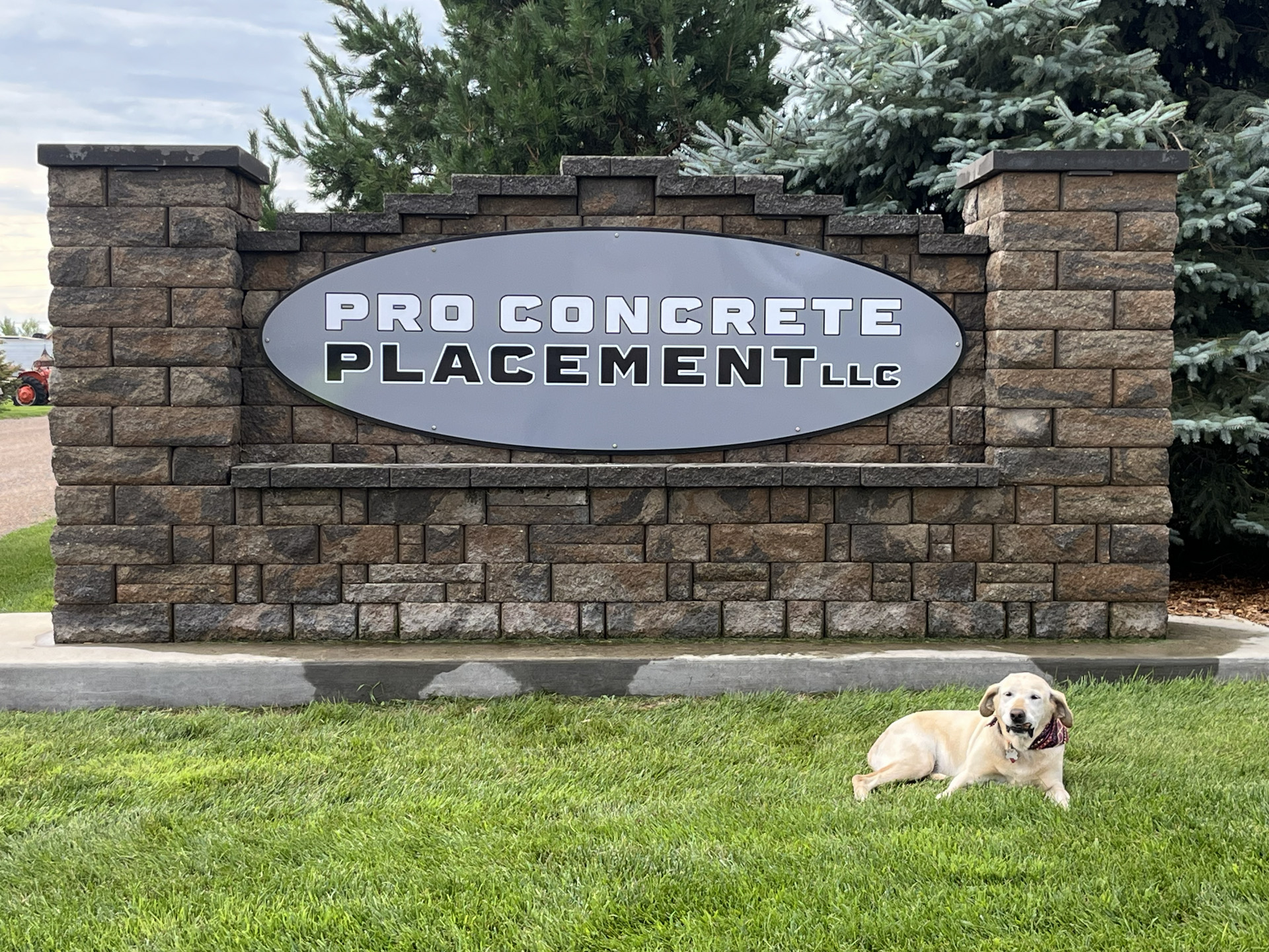 Pro Concrete Placement LLC business sign